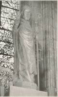 Albi, Eglise St-Salvy, Statue de Saint Salvy (bois polychrome, XIIe) (Photos S.A  A. Thiebaut)